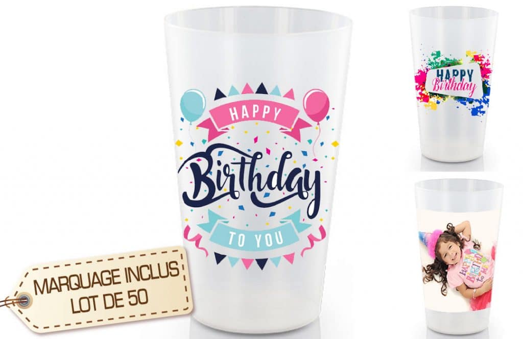 Comment acheter des gobelets personnalisés pour anniversaire en petite quantité ?
