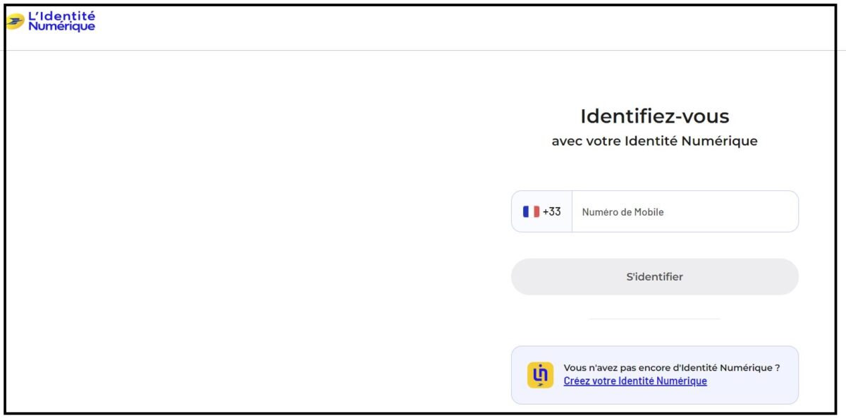 Une fois votre Identité Numérique validée, vous aurez besoin d'un numéro de mobile pour confirmer votre identité au moment de la connexion au guichet unique géré par l'INPI